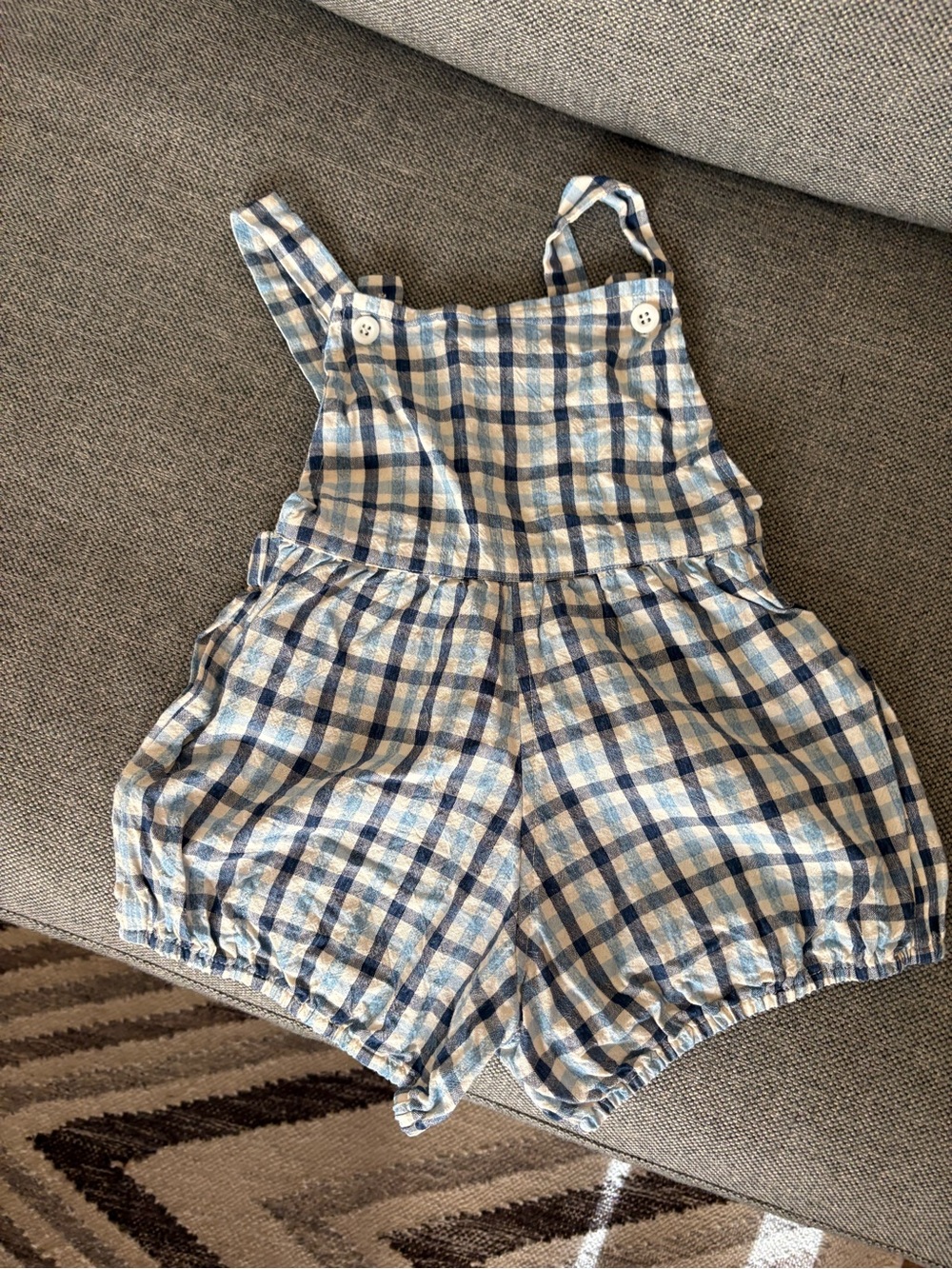 Hey Gang Gingham sunsuit, size 4/5